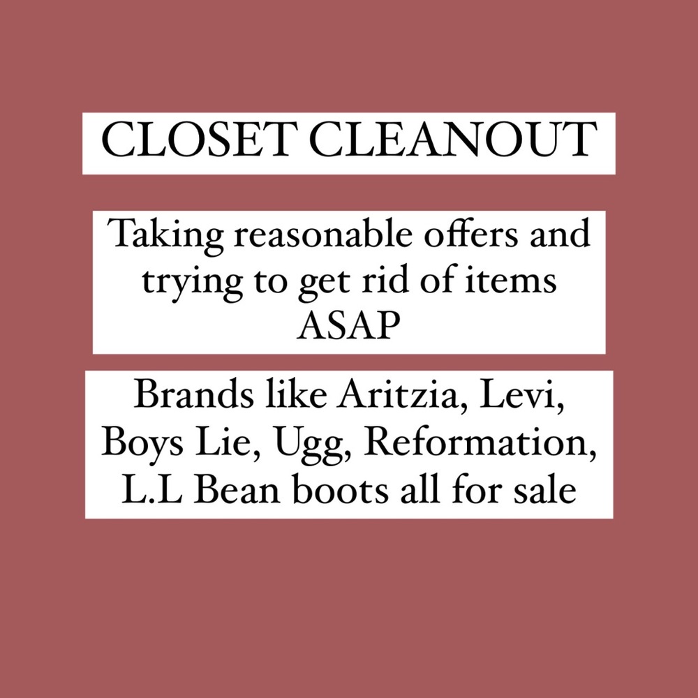 CLOSET CLEANOUT